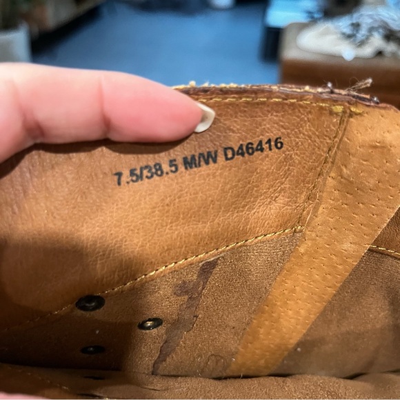 BORN Brown Leather Calf Height Boho Boots, size 7.5 - Picture 7 of 16